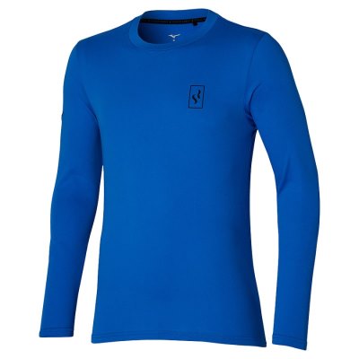 Manga Larga Mizuno Long Sleeve Shirt SR Hombre - Azules - Chile M139HFANIE
